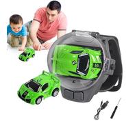 Ferngesteuertes Uhrenspielzeug,2,4-GHz-Armbanduhr für Rennwagen,Cartoon-Armbanduhr für Rennwagen, USB-Aufladung, Fernbedienung, interaktives Spielspielzeug für KinderCartoon-Armbanduhr für Rennwagen,