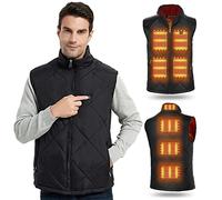 FERNIDA Gilet Riscaldato Uomo Donna, Gilet Riscaldante Elettrico per Ricarica USB All'aperto Caldo Invernale,Giacca Riscaldata con 8 Zone di Riscaldamento,L (Batteria non inclusa)