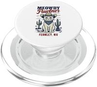 Fernley NV USA - Divertente disegno a forma di gatto Meowdy Pawtner PopSockets PopGrip per MagSafe