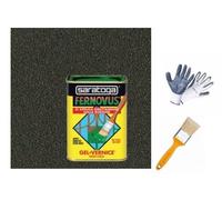 FERNOVUS Saratoga Grafite Ferro Antico Metallizzato 750 ml + Guanti + Pennello