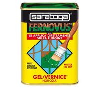 SARATOGA Vernice Gel Antiruggine Pronta All'Uso Senza Bisogno Di Trattamenti Preliminari, Latta Da 750 Grigio Medievale Metallizzato