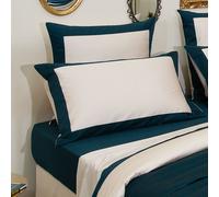 Ferò Elisir Federa arredo in raso con bordi in contrasto, 65x65cm