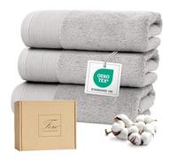 Ferò Set Asciugamani Ospite Lusso 3 Pezzi, Cotone Premium 100% 550 g/m², OEKO-TEX, Asciugamani Piccoli Ultra Morbidi e Assorbenti, Design Italiano, Asciugamani Bidet 30x50 cm, Grigio Chiaro