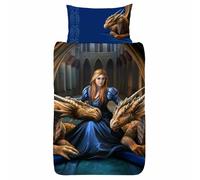 Feroce Fedeltà Dragone Set Copripiumino Singolo 2-in-1 Design Anne Stokes Letto