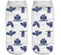 Ferocity Calze sportiva alla caviglia Speedcat Sneaker 36-40 Motivo Pipistrelli bambini [001]