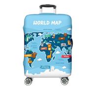 Ferocity Copertura per valigia 27-31 pollici, coperchio custodia bagaglio da viaggio, elastica, lavabile, protezione per fodera per valigia, antigraffio, grande L, W4 [083]