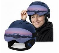 Ferocity Copri Visiera Casco da Sci Mountain Dusk - Vestibilità Universale S-L - Protezione Cover Antigraffio in Neoprene Spesso - Copertura Elastico in Microfibra, Unisex - ca. 39 x 15 cm [165]