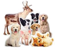 Ferocity Cuscino 3D Personalizzato con Foto Gatto del cane da compagnia regalo per San Valentino, compleanno, festa della mamma Cuscino animale 3D [081]