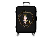 Ferocity Personalised Copertura per valigia 27-31 pollici, coperchio custodia bagaglio da viaggio, elastica, lavabile, protezione per fodera per valigia, antigraffio, grande L, A-Z Flowers [083]