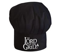 Ferocity Professionale Cappello da cuoco regolabile Per adulti accessori da cucina Cappello capo Nero Signore della griglia [108]