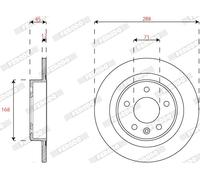 FERODO 2X DISCHI FRENANTI Ø 288 Per Opel Insignia B Caravan Z18