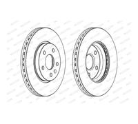 FERODO DDF1869C Disco freno per CHEVROLET,OPEL,VAUXHALL