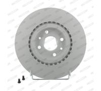 FERODO 2x Disco Freni Anteriore Ø284 MM Ventilato per Fiat Bravo II 198 1.4