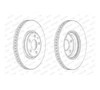 FERODO 2X Disco Freno Anteriore Ø320 Mm Ventilato Per Audi A6 Avant 4G5 C7 4GD