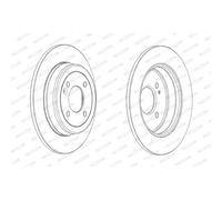 FERODO 2X Disco Freno Posteriore Ø262 Mm Completo Per Hyundai I20 GB 1.2 1.4 IB