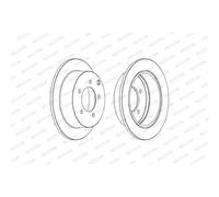 FERODO 2x Disco Freno Posteriore Ø262 MM per Mitsubishi Lancer VIII Sportback Cx