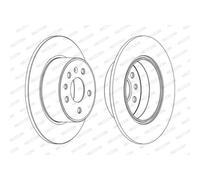 FERODO 2x Disco Freno Posteriore Ø286 MM Pieno per Saab 9-3 Cabriolet YS3D 2.0