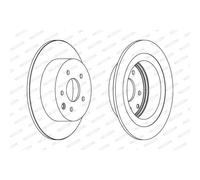 FERODO 2X Disco Freno Posteriore Ø292 Per Nissan Qashqai +2 I J10 JJ10 2.0 1.6