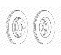 Dischi freno FERODO DDF1756C anteriore, ventilato, 2 Pezzo