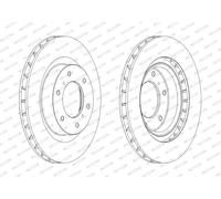 FERODO BRAKE DISC | DDF1757C | FRONT | FOR MITSUBISHI PAJERO 2004-2014 | OE-MATCHING QUALITY | SMOOTH & QUIET PERFORMANCE