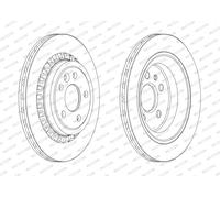 FERODO BRAKE DISC | DDF1802C | REAR | FOR VOLVO XC60 I SUV 2008-2018 | OE-MATCHING QUALITY | SMOOTH & QUIET PERFORMANCE