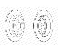 FERODO BRAKE DISC | DDF1813C | REAR | FOR JEEP COMMANDER 2005-2010 | OE-MATCHING QUALITY | SMOOTH & QUIET PERFORMANCE
