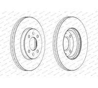FERODO BRAKE DISC | DDF2089C | FRONT | FOR HYUNDAI ACCENT IV 2010-2019 | OE-MATCHING QUALITY | SMOOTH & QUIET PERFORMANCE