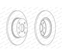 FERODO DDF066C Disco freno per ALFA ROMEO,CHRYSLER,FIAT,LANCIA