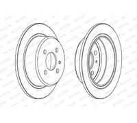 FERODO DDF093 Disco freno per ALPINA,BMW