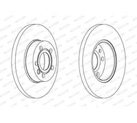 FERODO DDF1011C Disco freno per VW