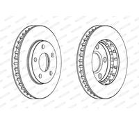 FERODO DDF1030 Disco freno per BUICK,BUICK (SGM),CADILLAC,CHEVROLET,OLDSMOBILE,O