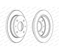 FERODO DDF1077 Disco freno per HYUNDAI