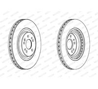 Discofreno DDF1085C-1 FERODO per MERCEDES-BENZ