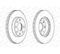 FERODO DDF1130C Disco freno per OPEL,VAUXHALL