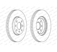 FERODO DDF1131C Disco freno per CHEVROLET,OPEL,VAUXHALL