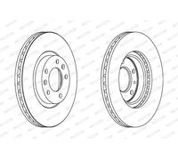 FERODO DDF1132 Disco freno per CITROËN,PEUGEOT