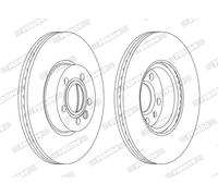 FERODO DDF1160C Disco freno per FORD,SEAT,VW