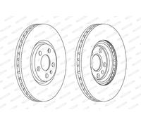 FERODO DDF1165C Disco freno per CITROËN,FIAT,LANCIA,MG,MG (SAIC),PEUGEOT