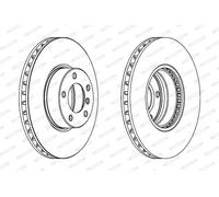 Ferodo Disco freno DDF1202C-1 anteriore, ventilato, 1 pezzo