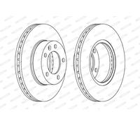 FERODO DDF1217C-1 Disco freno per NISSAN,OPEL,RENAULT,VAUXHALL