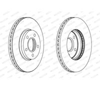 FERODO DDF1222C Disco freno per FORD,VOLVO