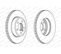 Dischi freno FERODO DDF1271C anteriore, ventilato, 2 pezzo
