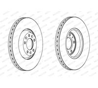 FERODO DDF1274C-1 Disco freno per CITROËN,PEUGEOT,SAAB