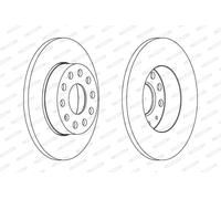 FERODO DDF1276C Disco freno