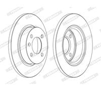 FERODO DDF1283C Disco freno per MAZDA,OPEL,VAUXHALL