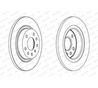 FERODO DDF1288C Disco freno per CADILLAC,FIAT,OPEL,SAAB,VAUXHALL