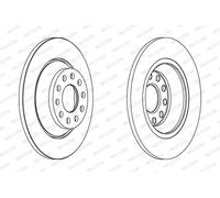 FERODO DDF1307C Disco freno per AUDI