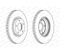 Dischi freno FERODO DDF1312C anteriore, ventilato, 2 Pezzo