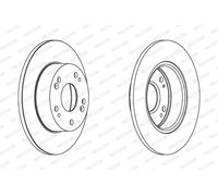 FERODO DDF1390C Disco freno per ACURA,HONDA