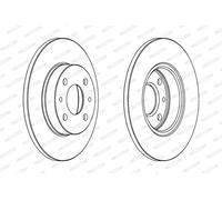 FERODO DDF140 Disco freno per ABARTH,ALFA ROMEO,FIAT,FORD,LANCIA,YUGO,ZASTAVA
